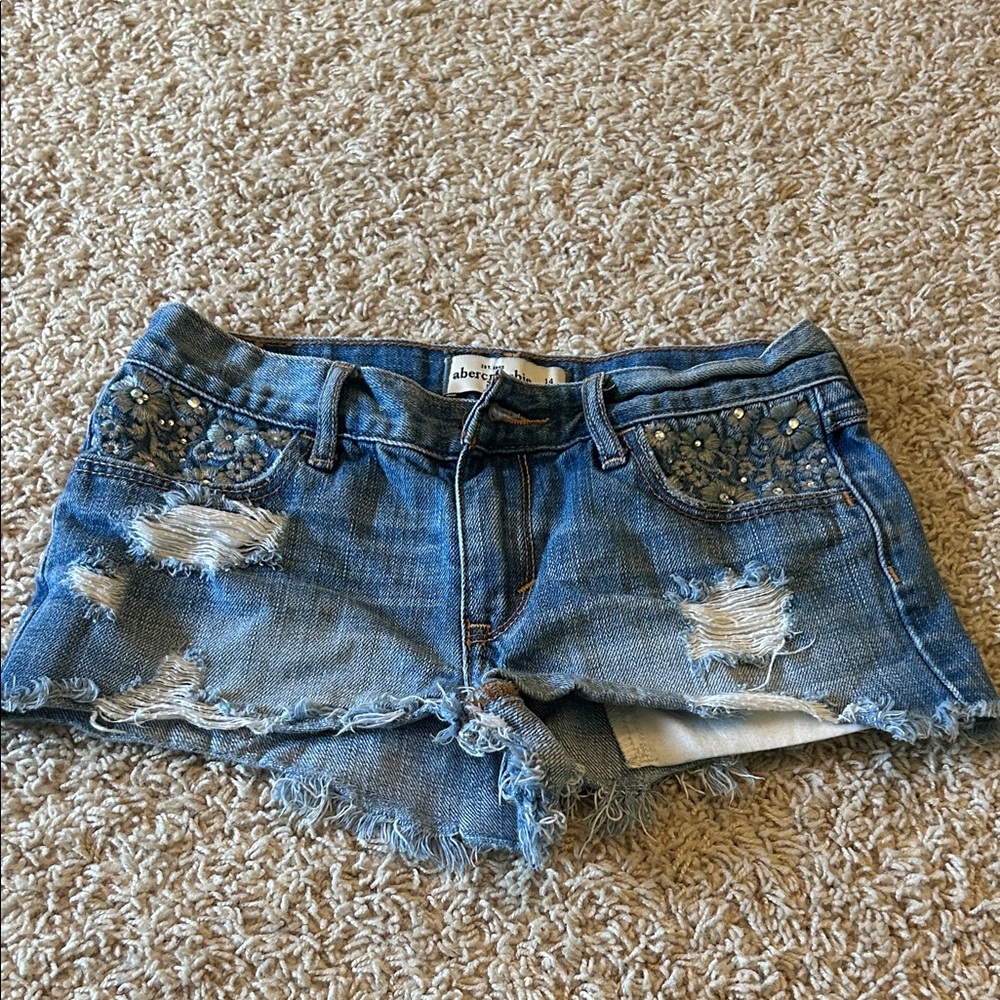 girls jean shorts